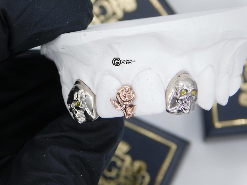 Skulls gold teeth